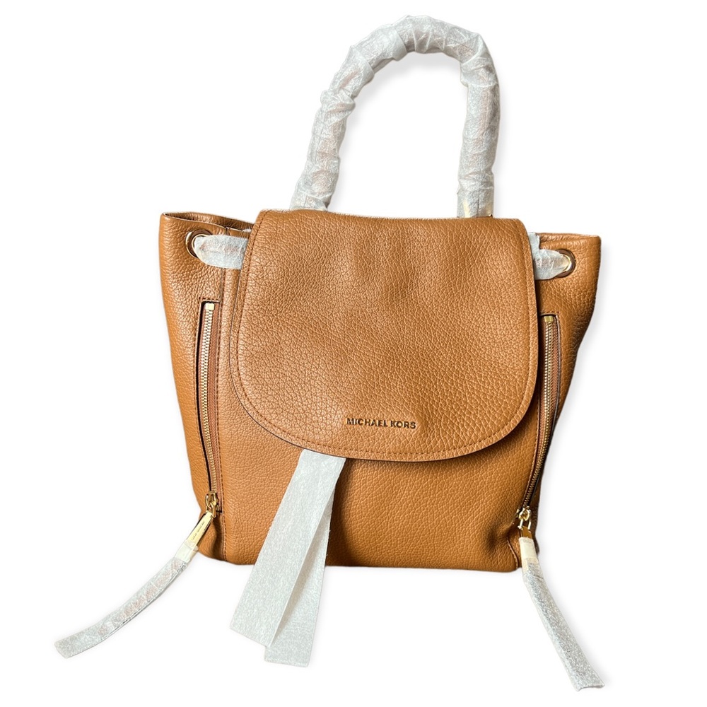 NWT Michael Kors Viv Acorn Convertible Leather Backpack, 30F6GVBB3L - Picture 1 of 12